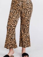 Leopard Print Bell Bottom pants