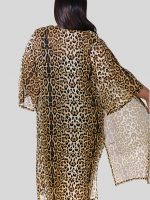 Leopard Print Kimono Top